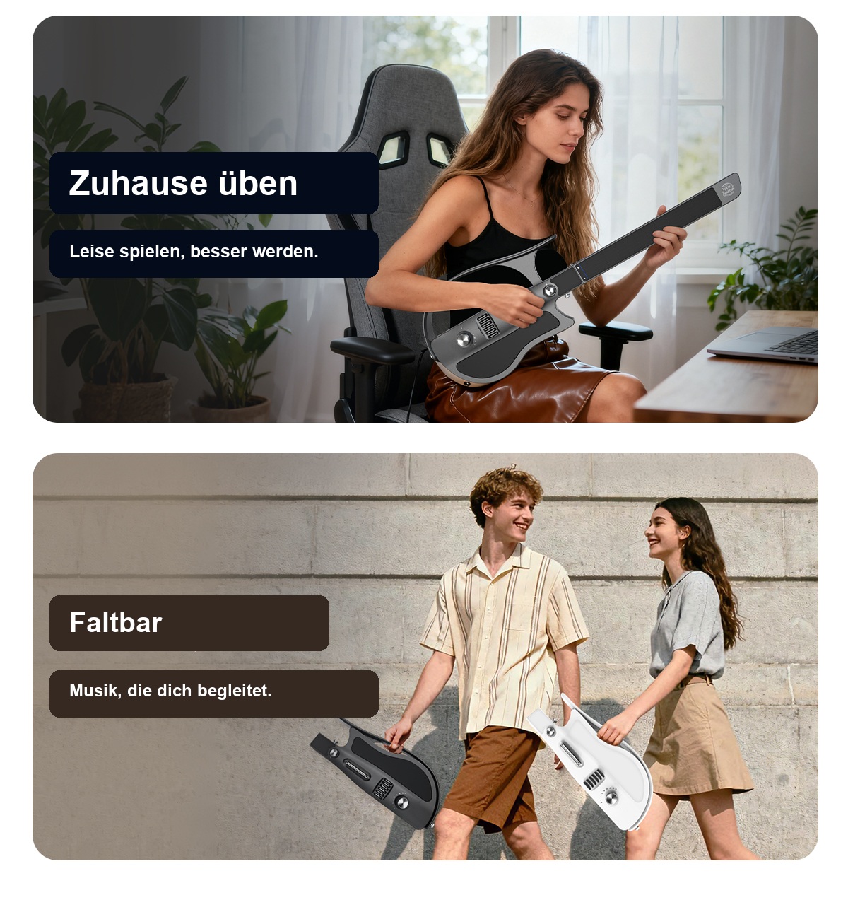 Smart Guitar für Zuhause und faltbares Design